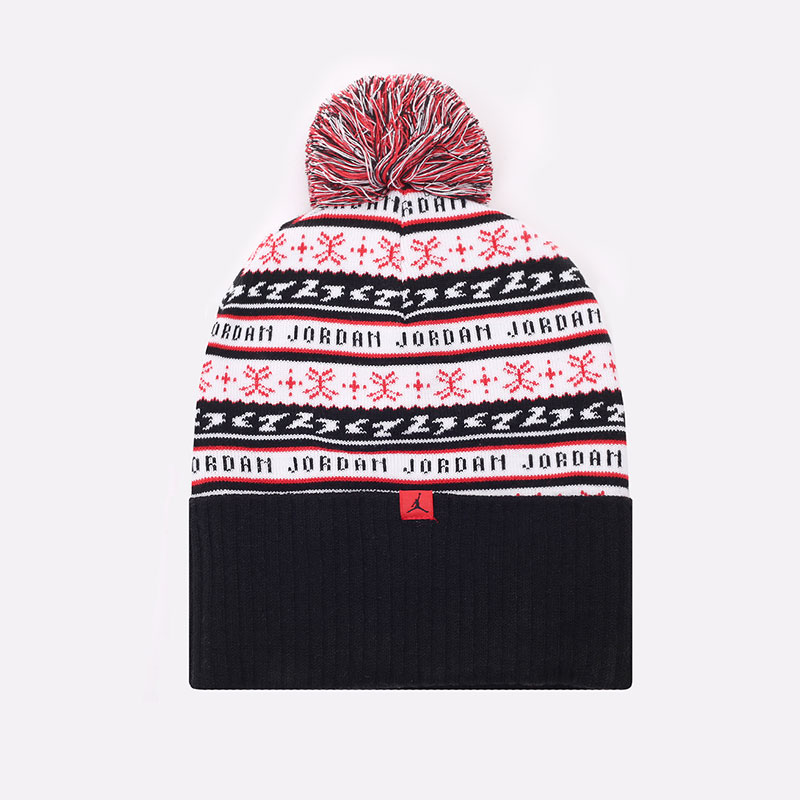  черная шапка Jordan Jumpman Holiday Cuffed Beanie DA2091-100 - цена, описание, фото 1